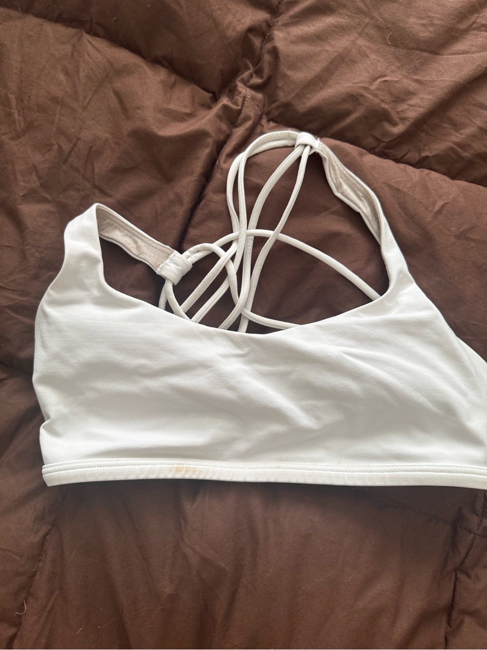 Free to be wild white lululemon bra